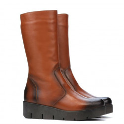 Women knee boots 3315 a brown