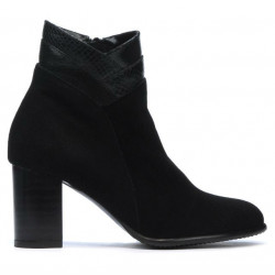 Women boots 1167 black antilopa