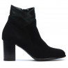 Women boots 1167 black antilopa
