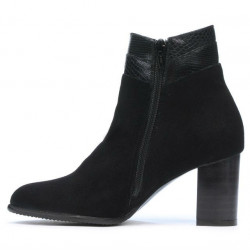 Women boots 1167 black antilopa