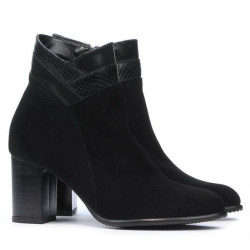 Women boots 1167 black antilopa