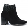 Women boots 1167 black antilopa