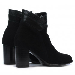 Women boots 1167 black antilopa