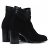 Women boots 1167 black antilopa