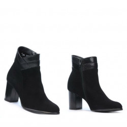 Women boots 1167 black antilopa
