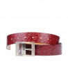 Women belt 02m crep patent burgundy