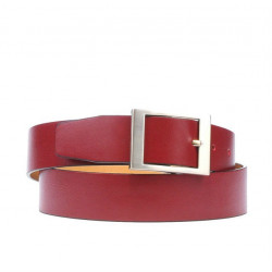 Women belt 02m burgundy