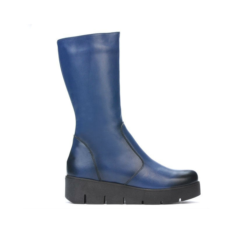 Women knee boots 3315 a indigo