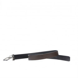 Women belt 02m bicolored cs black+cafe