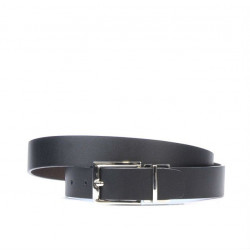 Women belt 02m bicolored cs black+cafe