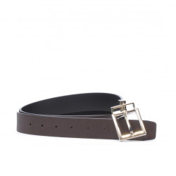 Women belt 02m bicolored cs black+cafe