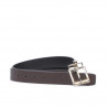 Women belt 02m bicolored cs black+cafe
