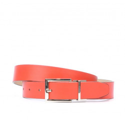 Women belt 02m bicolored cs red+beige