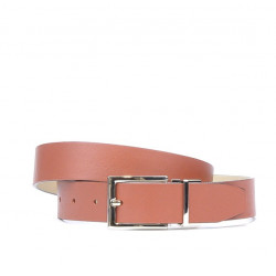 Women belt 02m bicolored cs brown+beige