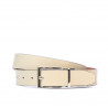 Women belt 02m bicolored cs brown+beige