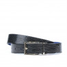 Women belt 02m bicolored cs croco indigo+blue