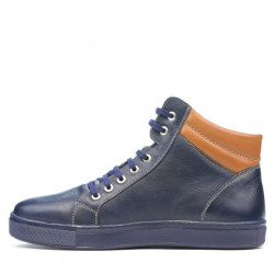 Men boots 4103 indigo+brown