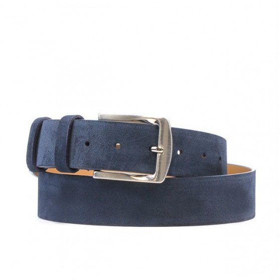 Men belt / women 01b blue velour