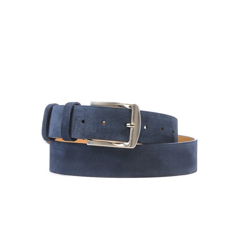 Men belt / women 01b blue velour
