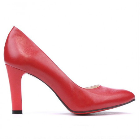 Women stylish, elegant shoes 1243 red 