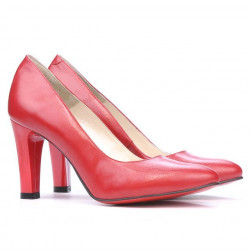 Women stylish, elegant shoes 1243 red 