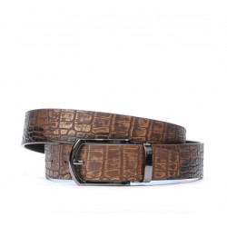 Men belt 12b croco brown