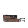 Men belt 12b croco brown