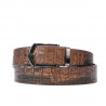 Men belt 12b croco brown