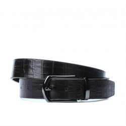 Men belt 12b croco brown 01