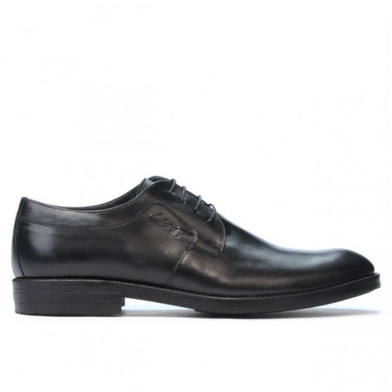Men stylish, elegant, casual shoes 847 black