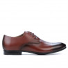 Men stylish, elegant shoes 828-1 a brown