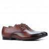 Men stylish, elegant shoes 828-1 a brown