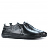 Men loafers, moccasins 865s black+gray