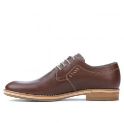 Men stylish, elegant, casual shoes 847 brown