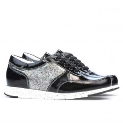 Women sport shoes 682 patent black combined