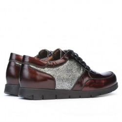 Women sport shoes 682 patent bordo combined