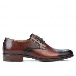  Men stylish, elegant shoes 837 a dark brown