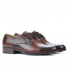  Men stylish, elegant shoes 837 a dark brown