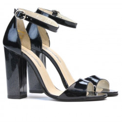 Women sandals 1259 patent indigo pearl