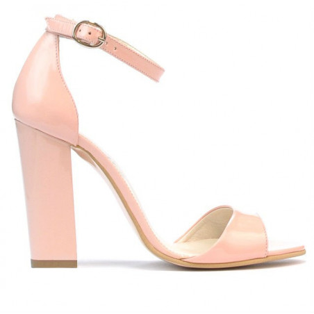 Women sandals 1259 patent light pink