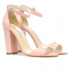 Women sandals 1259 patent light pink