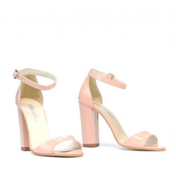 Women sandals 1259 patent light pink