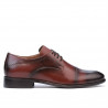Men stylish, elegant shoes 822 a cognac