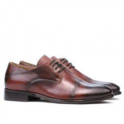 Men stylish, elegant shoes 822 a cognac
