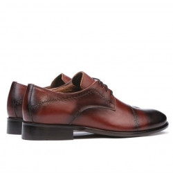 Men stylish, elegant shoes 822 a cognac