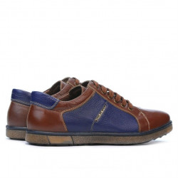 Men sport shoes 849 brown+indigo