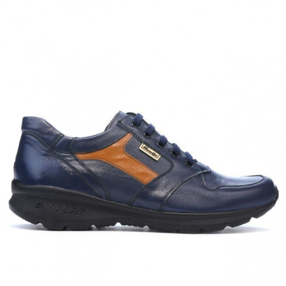 Men sport shoes 827 indigo+brown