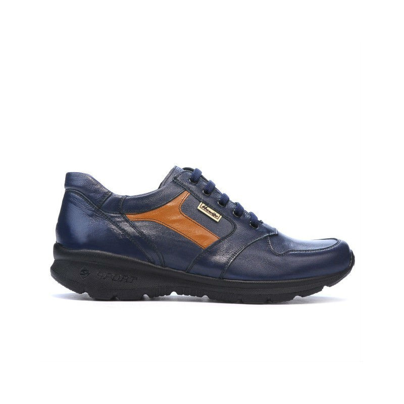 Men sport shoes 827 indigo+brown