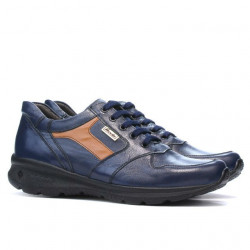Men sport shoes 827 indigo+brown