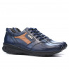 Men sport shoes 827 indigo+brown
